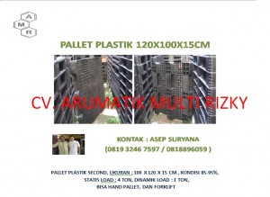 Pallet Plastik 100x120x15 cm M Q-Pall
