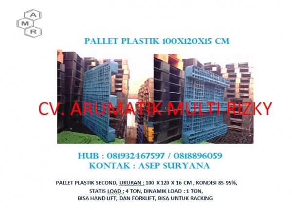 Pallet Plastik 100x120x16 cm M ex-China