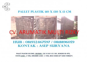 Pallet Plastik 110 x 130 x 13 cm Jaring