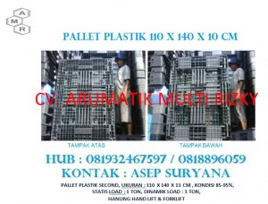 Pallet Plastik 110 x 140 x 13 cm PAP