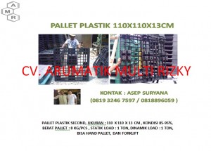 Pallet Plastik 110x110x13 cm ex China
